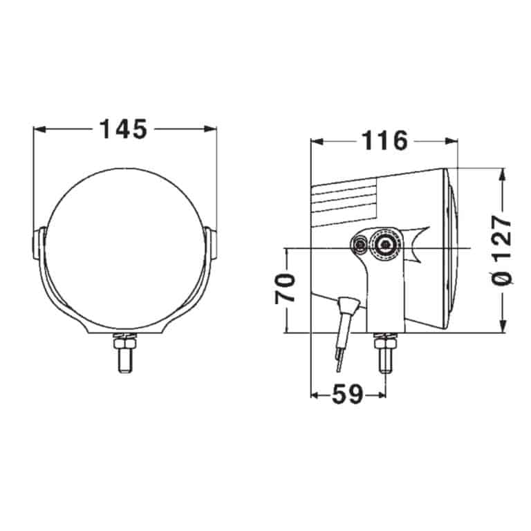 Hella LED Black Magic 2.7" Cube Kit - (Flood)
