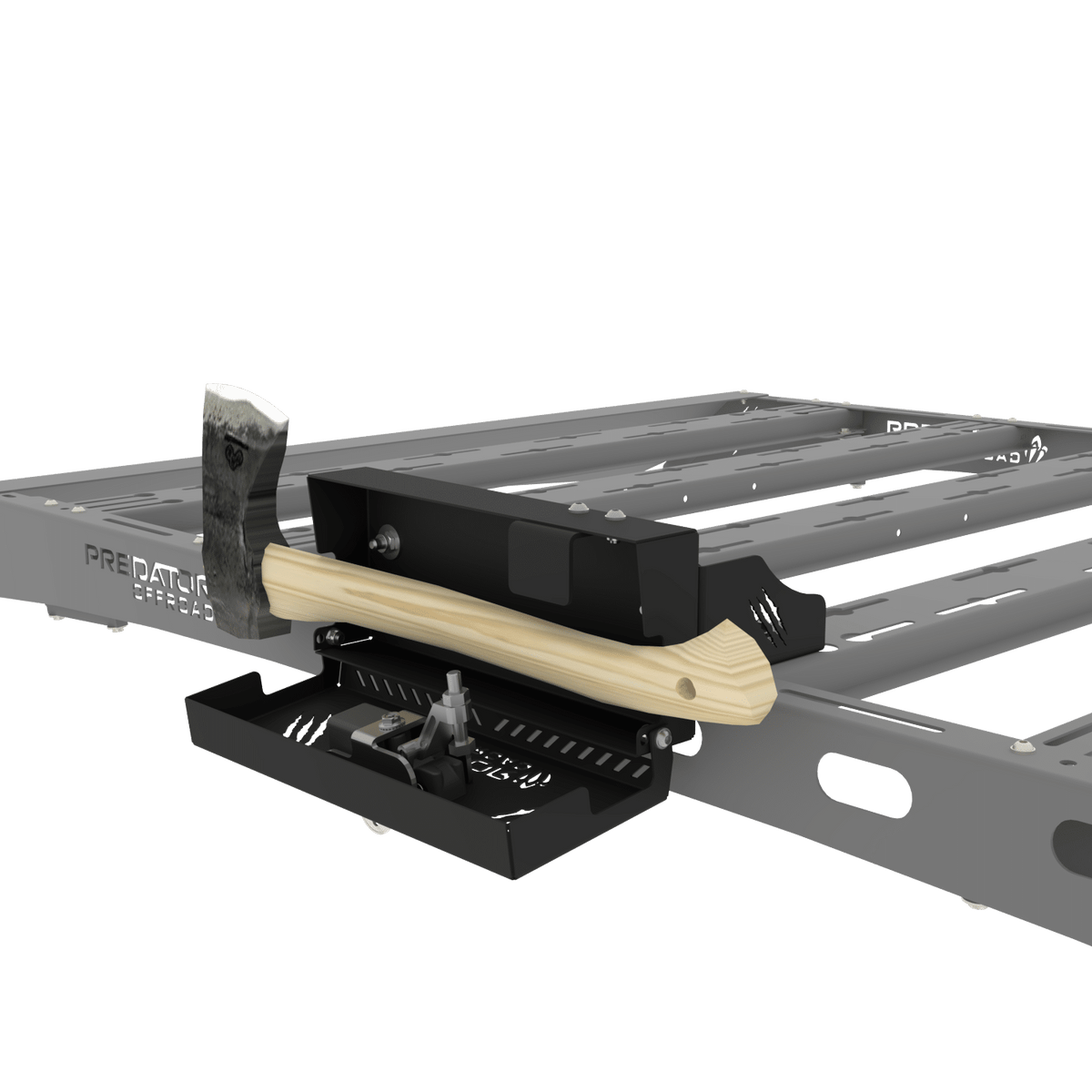 Spade/Axe Bracket Push Lock