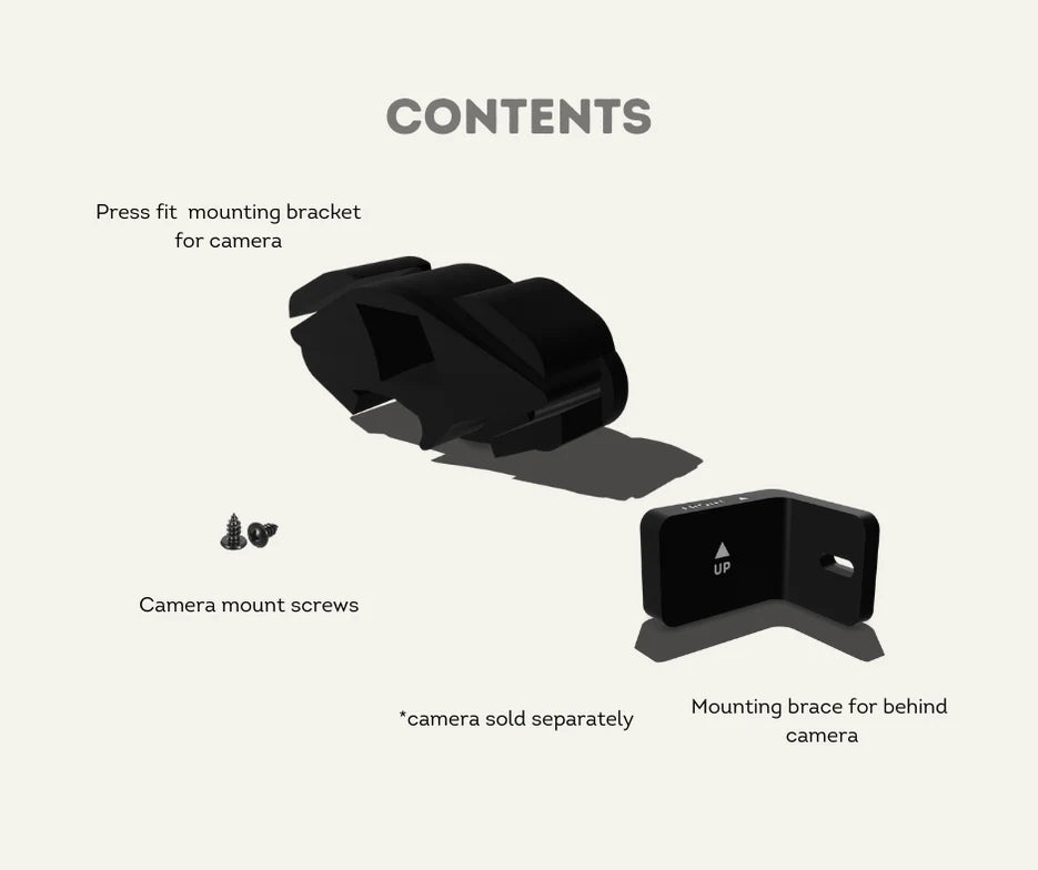 AutoChimp™ 70 Series Front Camera Mounting Kit | Press Fit Grill Mounted &amp;amp; Adjustable