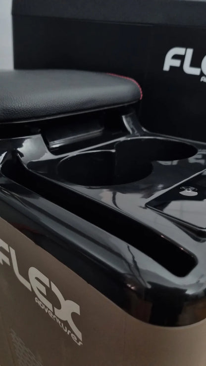 Flex Adventures CF15 15L Centre Console Fridge Freezer | Leather Armrest | Bluetooth | 12V/24V