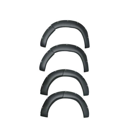 Toyota Fortuner 2005-2011 V2 Fender Flares Orange Peel Matte Black