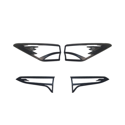 Toyota Fortuner 2.4L 2016 - 2020  Tail Light Cover - Matte Black