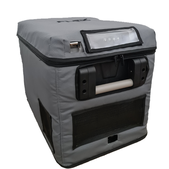 Flex Adventures FS40 Heavy-Duty Protective Fridge Cover | Locally Made | Thermal Insulated | Charcoal