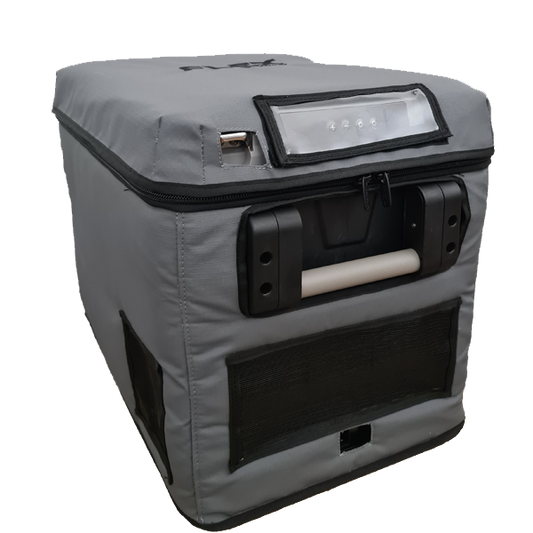 Flex Adventures FS40 Heavy-Duty Protective Fridge Cover | Locally Made | Thermal Insulated | Charcoal