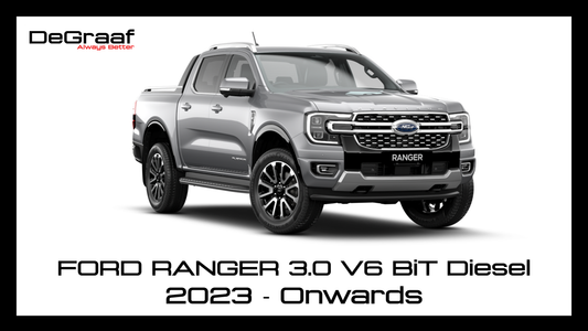 DeGraaf 76mm Stainless Steel Performance Exhaust | Ford Ranger 3.0 V6 Bi-Turbo Diesel (2023–Present)
