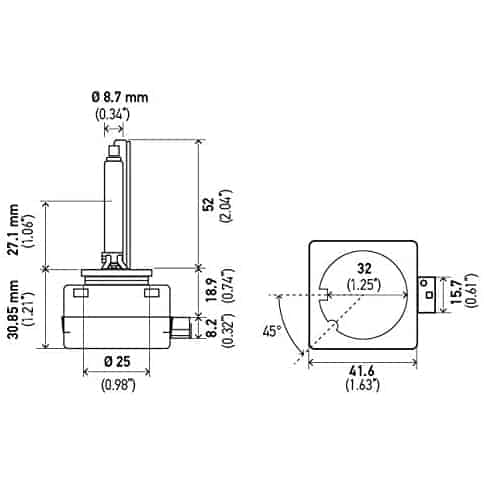 Hella D1S HID Bulb 4300K