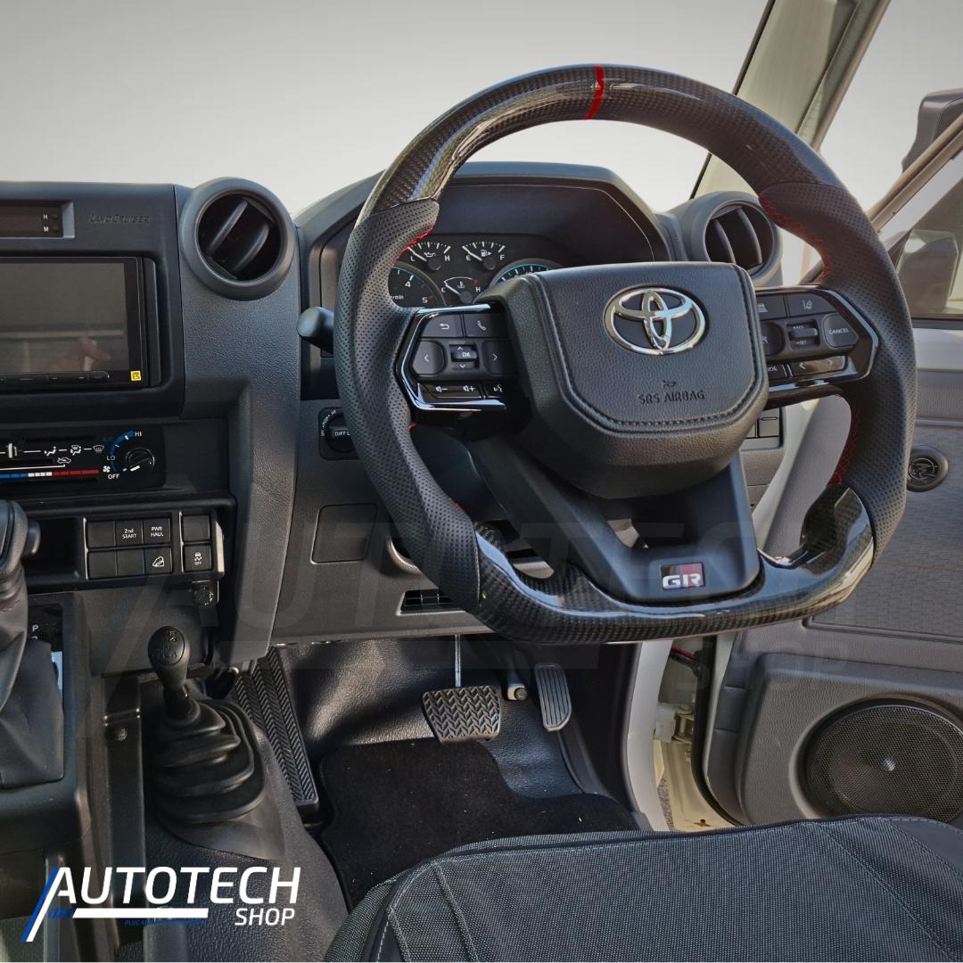 GR300 SPORT Carbon Steering Wheel + FREE Wired to Wireless Carplay Dongle