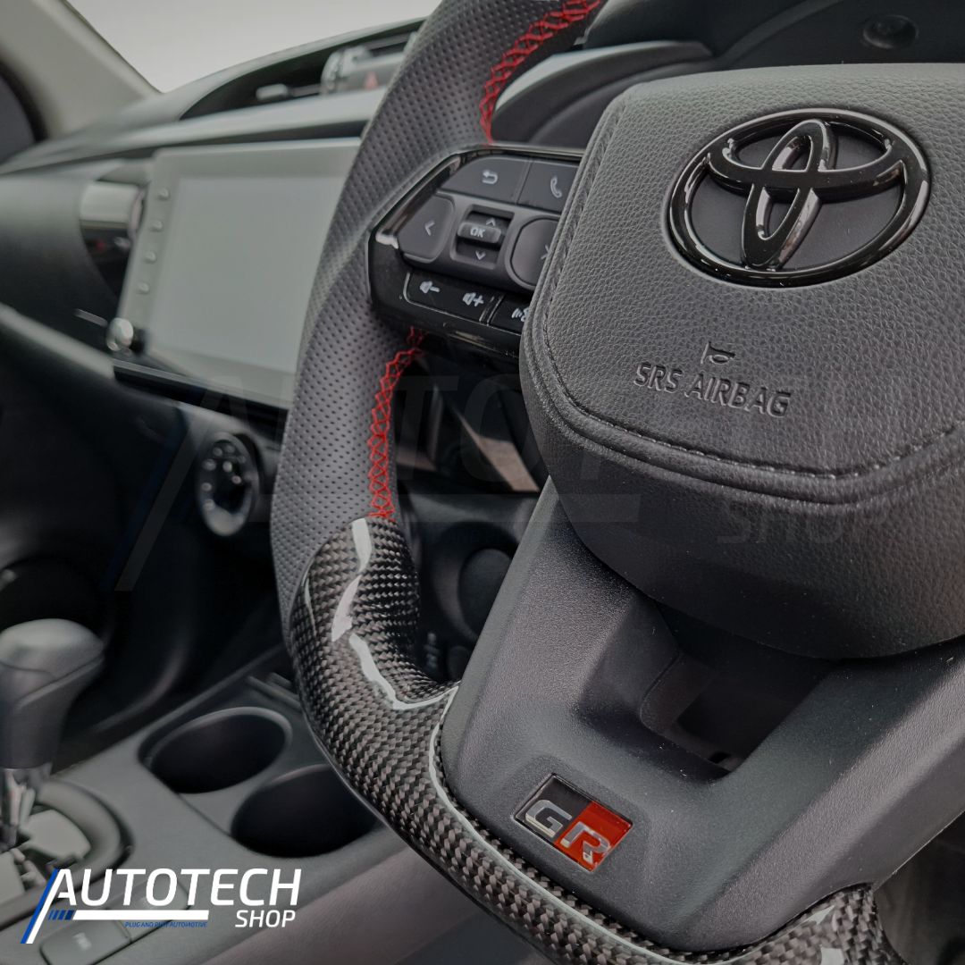 GR300 SPORT Carbon Steering Wheel + FREE Wired to Wireless Carplay Dongle