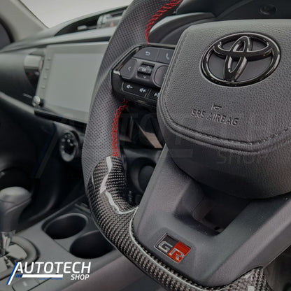 GR300 SPORT Carbon Steering Wheel + FREE Wired to Wireless Carplay Dongle