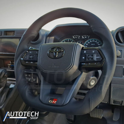 AutoTech Toyota GR300 Sport Steering Wheel + OneNav Evo 9inch for Land Cruiser Pick Up A11 (2012+)