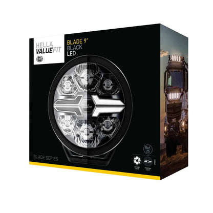 Hella Valuefit Blade 9" Round Black single