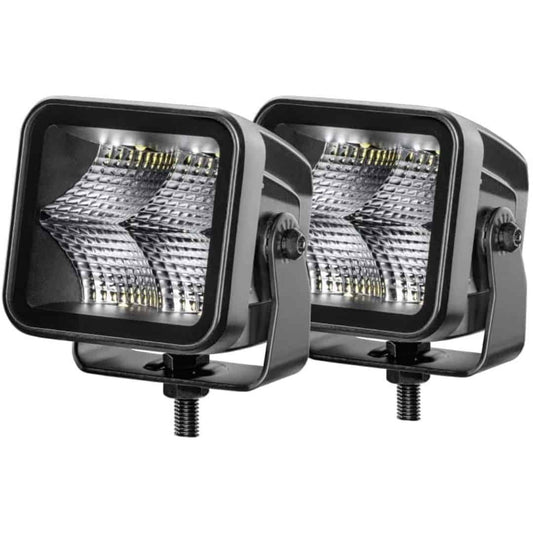 Hella Black Magic LED 3.2" Cube Flood Light Kit