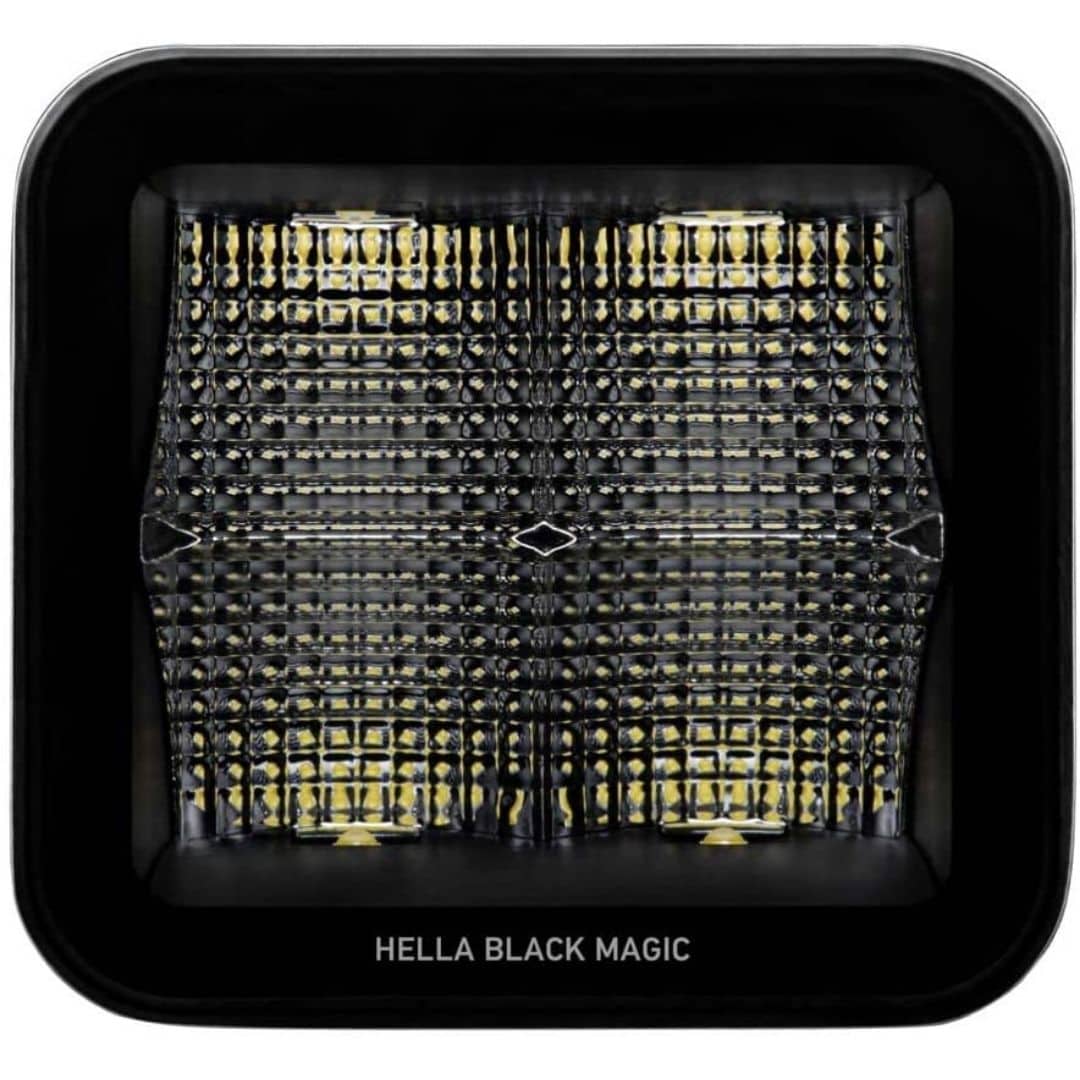 Hella Black Magic LED 3.2" Cube Flood Light Kit