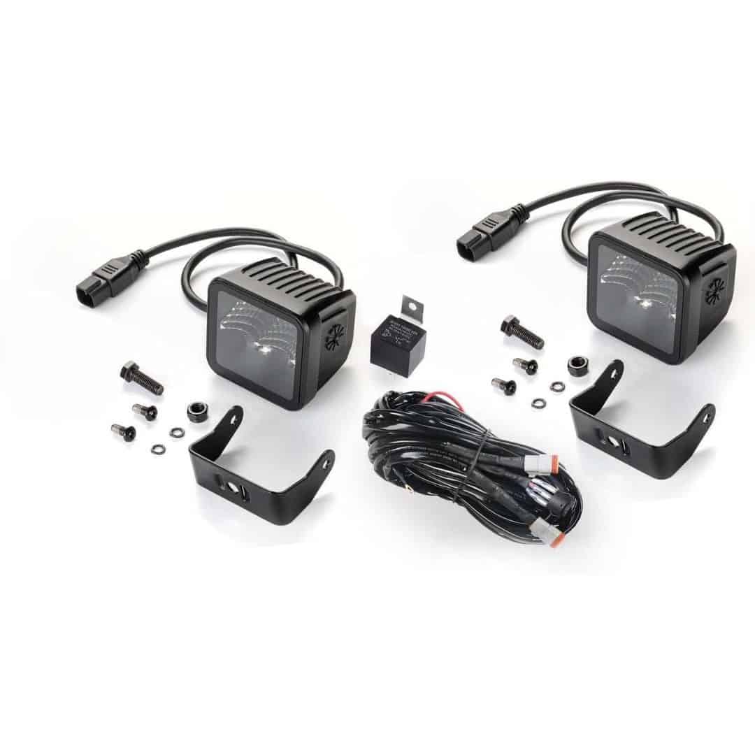 Hella Black Magic LED 3.2" Cube Flood Light Kit