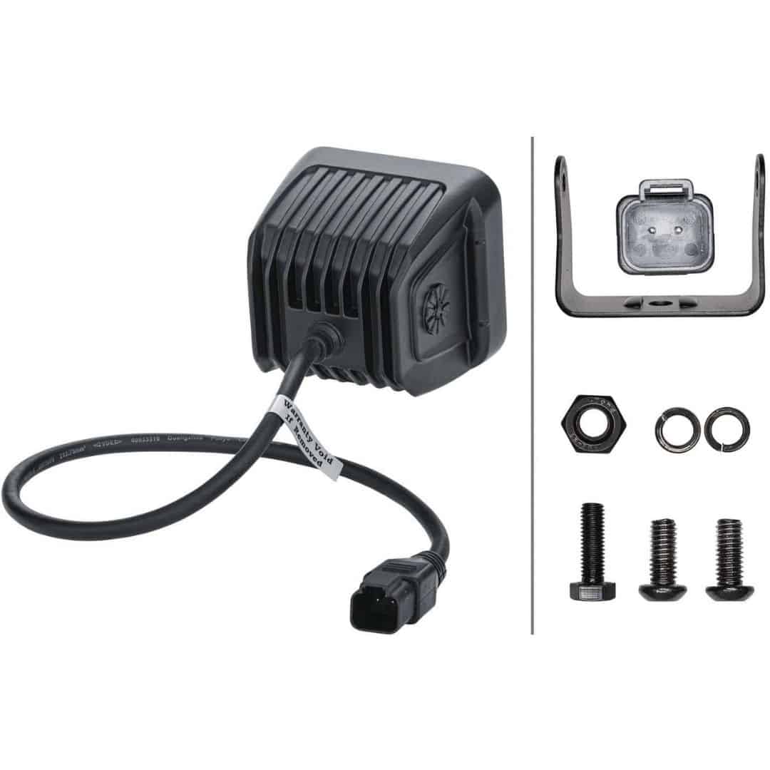 Hella Black Magic LED 3.2" Cube Flood Light Kit