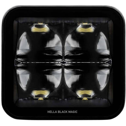 Hella Black Magic LED 3.2" Cube Spot Light Kit (Flush Mount)