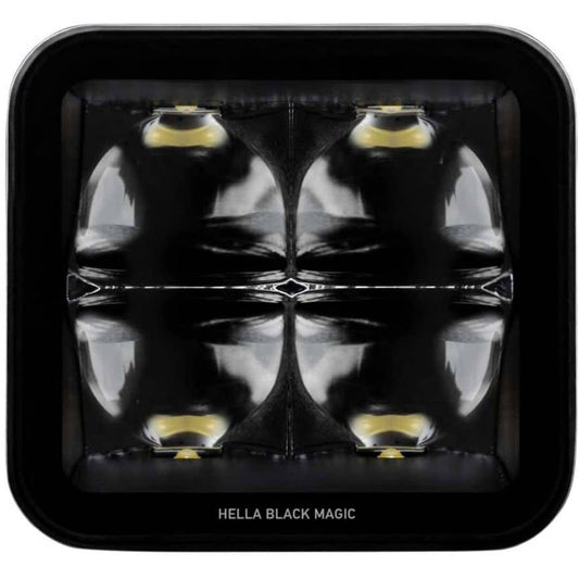 Hella Black Magic LED 3.2" Cube Spot Light Kit (Flush Mount)