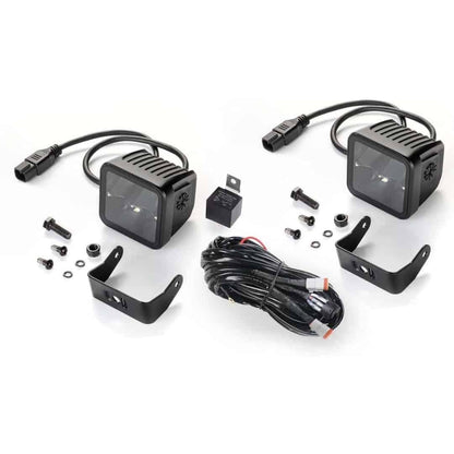 Hella Black Magic LED 3.2" Cube Spot Light Kit (Flush Mount)