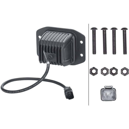 Hella LED Black Magic 3.2" Cube Kit - (Flood/Flush)