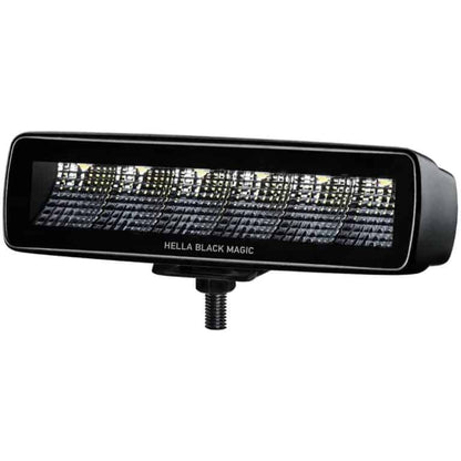 Hella Black Magic LED Mini Lightbar 6.2˝ Single Flush Mount (Flood)