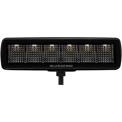 Hella Black Magic LED Mini Lightbar 6.2˝ Single (Flood)