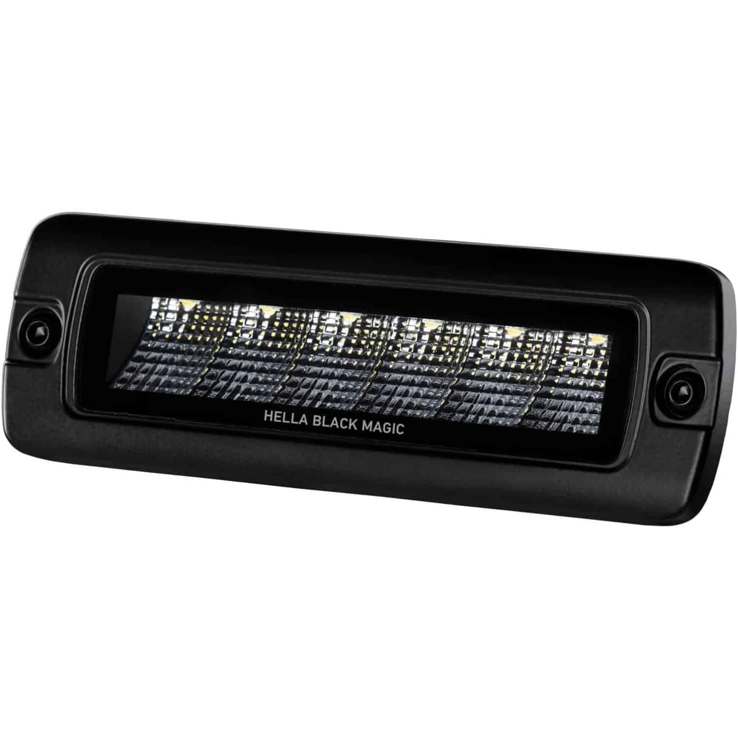 Hella Black Magic LED 6.2" Single Flush Mount Flood Light