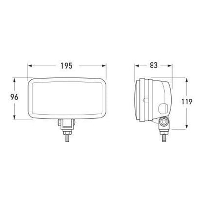 HELLA Comet 550 Driving Lamp Set (Kit with 2 x Halogen Lamps)