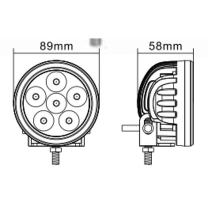 Hella Valuefit Square LED Worklight 90W - FLOOD
