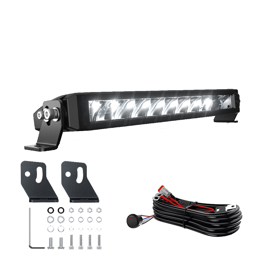 Flex Adventures 40" Dual Colour LED Light Bar | White & Golden | 200W | IP68/IP69K | 9–36V | Far Beam