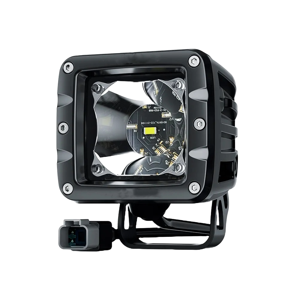 Flex Adventures Dual Colour LED Pod Lights | White & Amber | 2,700 Lumen | IP67 | 12–24V | Pair