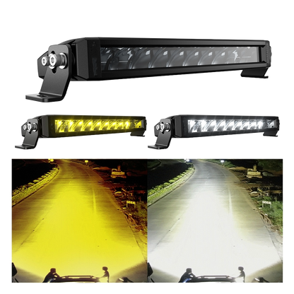 Flex Adventures 30" Dual Colour LED Light Bar | White & Golden | 150W | IP68/IP69K | 9–36V | Far Beam