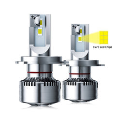 Flex Adventures F5 LED Headlight Bulb Set | H7 | 22,000 Lumen | 6500K | Plug & Play | 12–24V
