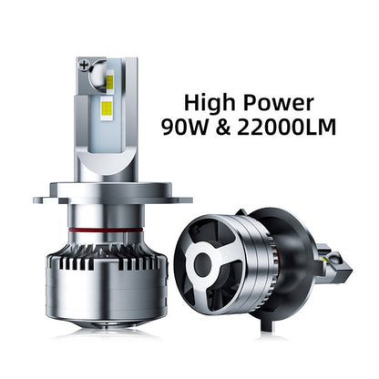 Flex Adventures F5 LED Headlight Bulb Set | H7 | 22,000 Lumen | 6500K | Plug & Play | 12–24V