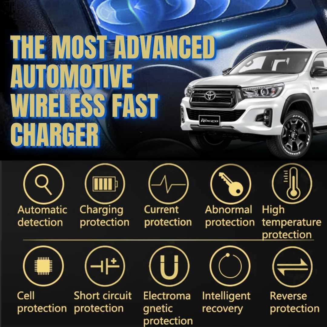 Wireless 18w fast charger for Automatic Toyota Hilux GD6
