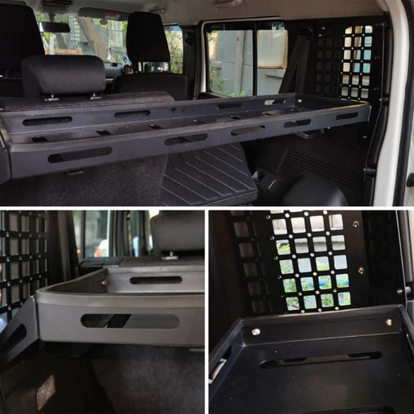 Suzuki Jimny Gen 4 Interior Cabin Cargo Rack | MOLLE | No-Drill | Aluminium