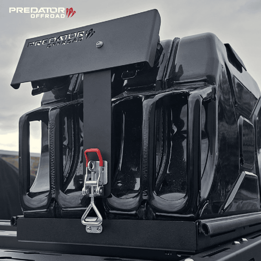 Predator Offroad Dual Jerry Can Holder | XO Rack & Stealth Rack Compatible