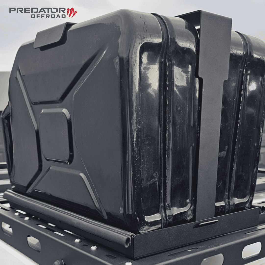 Predator Offroad Dual Jerry Can Holder | XO Rack & Stealth Rack Compatible