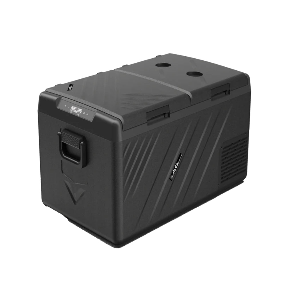 Flex Adventures K.I.D 75 Low-Profile Dual Zone Fridge Freezer | 75L | Bluetooth | 12V/24V/240V