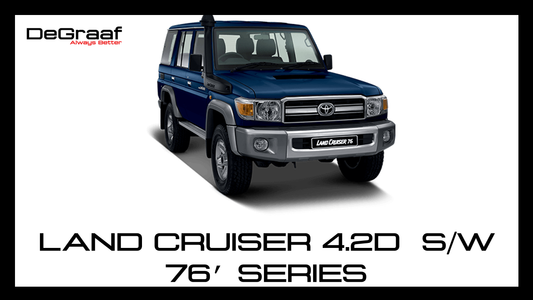DeGraaf 76mm Stainless Steel Performance Exhaust | Toyota Land Cruiser 76 Series 4.2D Station Wagon (1HZ)