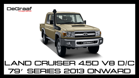DeGraaf 76mm Stainless Steel Performance Exhaust | Toyota Land Cruiser 79 Series 4.5D V8 Double Cab (2013–Present)