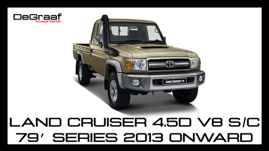 DeGraaf 76mm Stainless Steel Performance Exhaust | Toyota Land Cruiser 79 Series 4.5D V8 Single Cab (2013–Present)