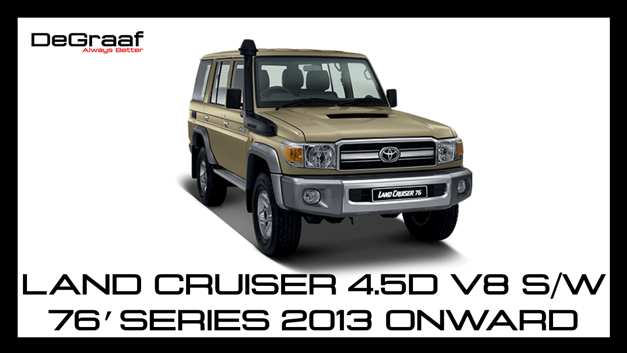 DeGraaf 76mm Stainless Steel Performance Exhaust | Toyota Land Cruiser 76 Series 4.5D V8 Station Wagon (2013–Present)