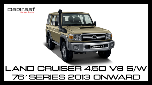 DeGraaf 76mm Stainless Steel Performance Exhaust | Toyota Land Cruiser 76 Series 4.5D V8 Station Wagon (2013–Present)