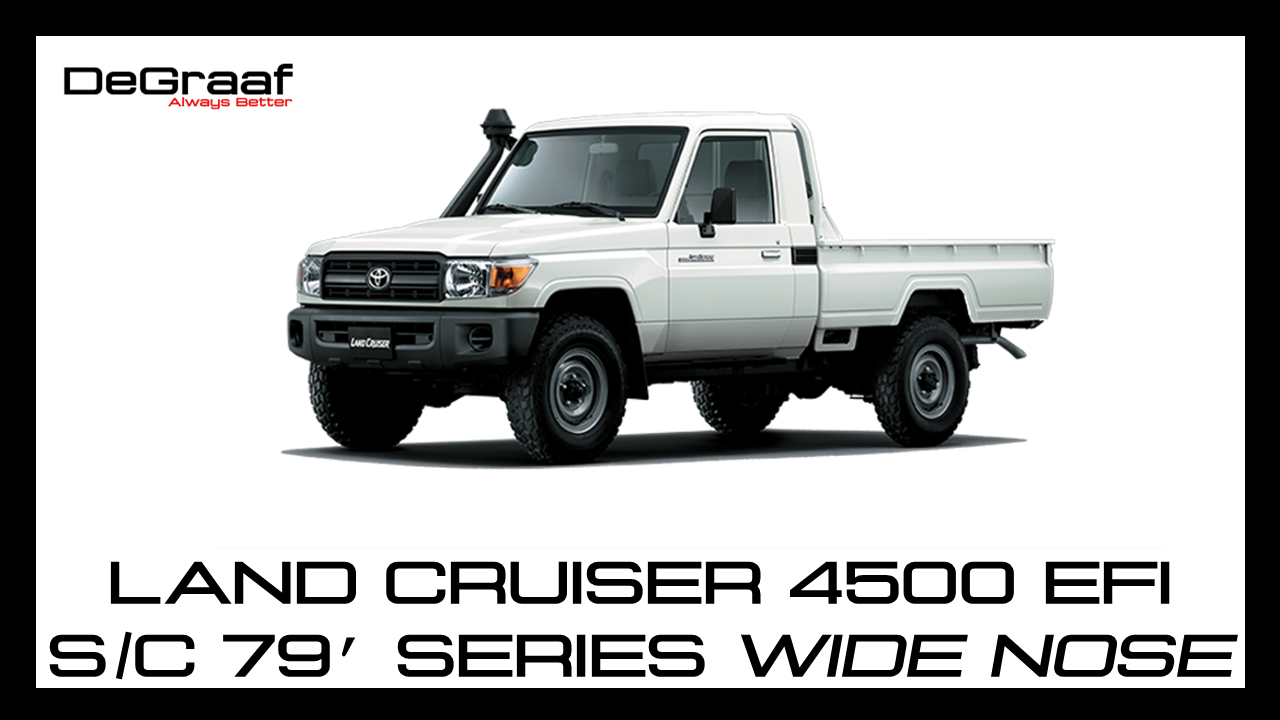 DeGraaf 76mm Performance Exhaust | Toyota Land Cruiser 79 Series 4500 EFI Single Cab (Wide Nose)
