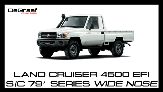 DeGraaf 76mm Performance Exhaust | Toyota Land Cruiser 79 Series 4500 EFI Single Cab (Wide Nose)