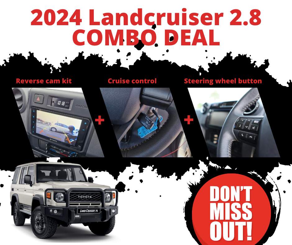 AutoTech Toyota Land Cruiser 2.8 Cruise Control, Reverse Cam and Steering Wheel Button Combo Deal