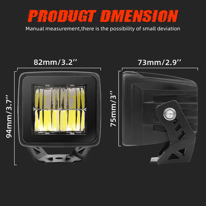 Roamer 3" Cube Light with Amber Cover