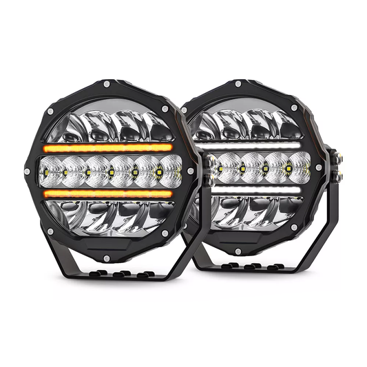 Roamer 7" 'DOPPLER' Spotlight Set w/ Wiring Loom & Cover