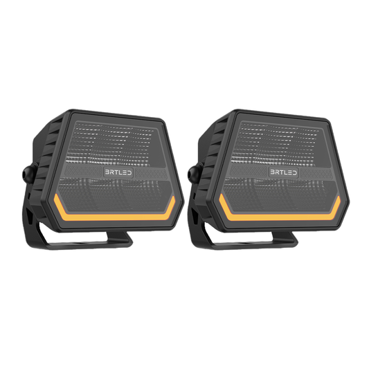 BRT Moonstone 4.5" 60W White with DRL Spot light kit