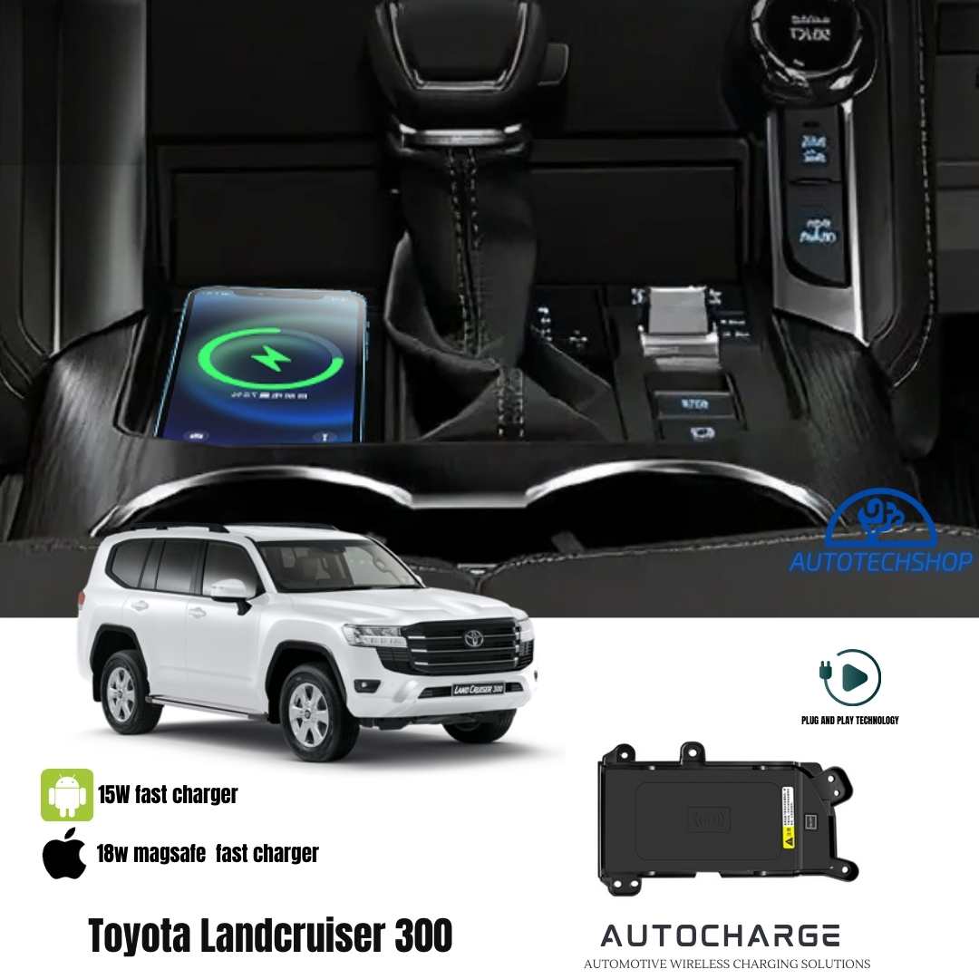 Wireless 18W fast charger for Land Cruiser 300 (iOS)